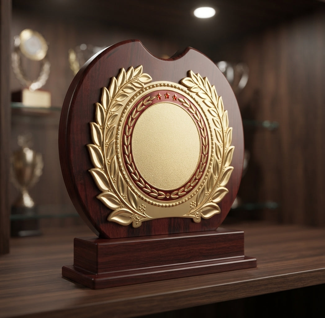 Wooden Mementos Recognition Award Trophy - Custom Awards 1191 alternate view - Meru Trophy