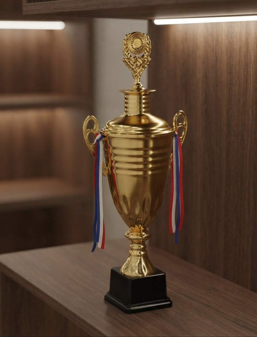 Gold Trophy Cup - Custom Trophy and Sports Awards 320 1 alternate view - Meru Trophy