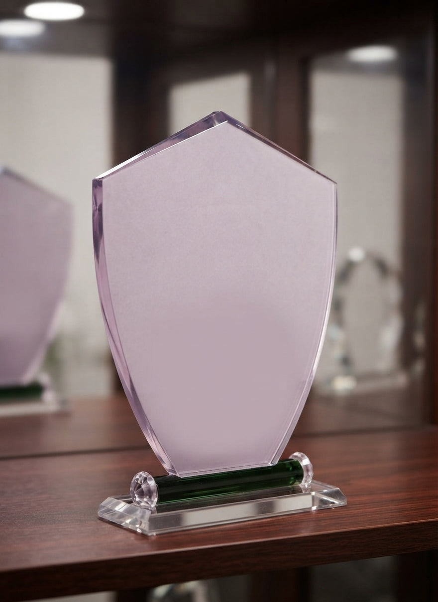 Crystal Trophy Award CST-72 alternate view - Meru Trophy