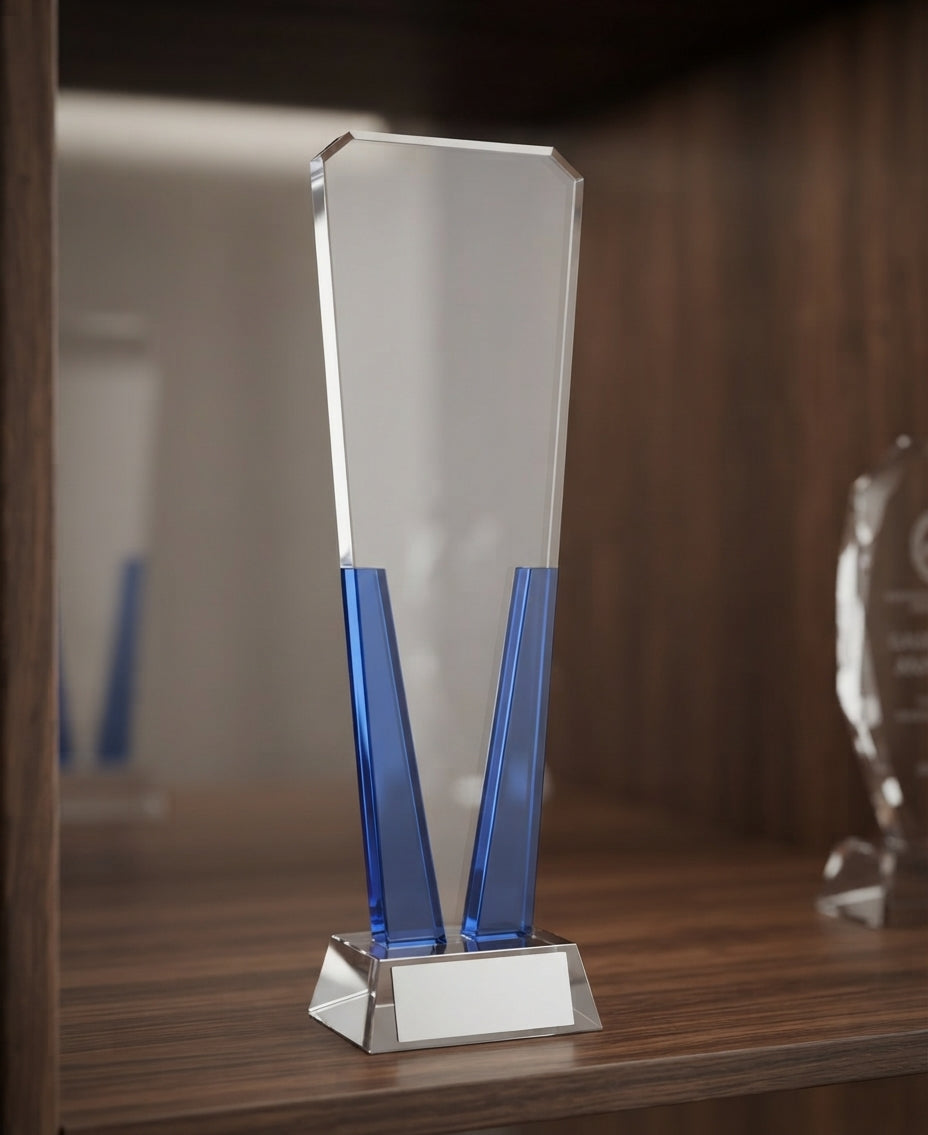 Crystal Trophies Award CST-61 alternate view - Meru Trophy