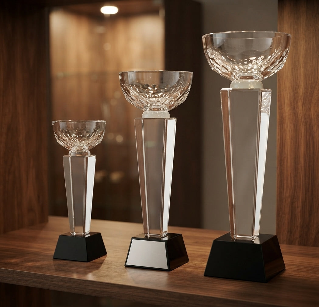 Crystal Trophies and Awards CST-95 alternate view - Meru Trophy