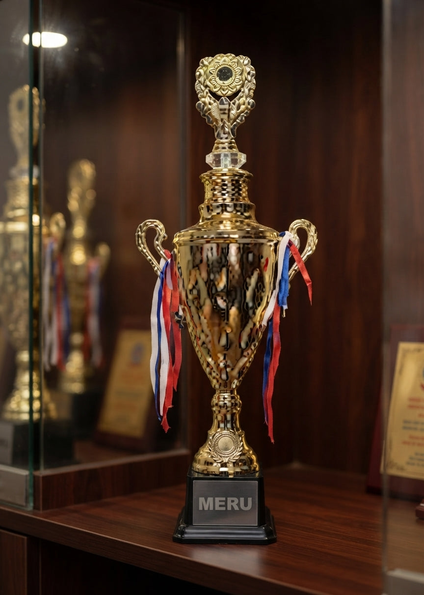 Gold Trophy Cup - Custom Trophy 1902 alternate view - Meru Trophy