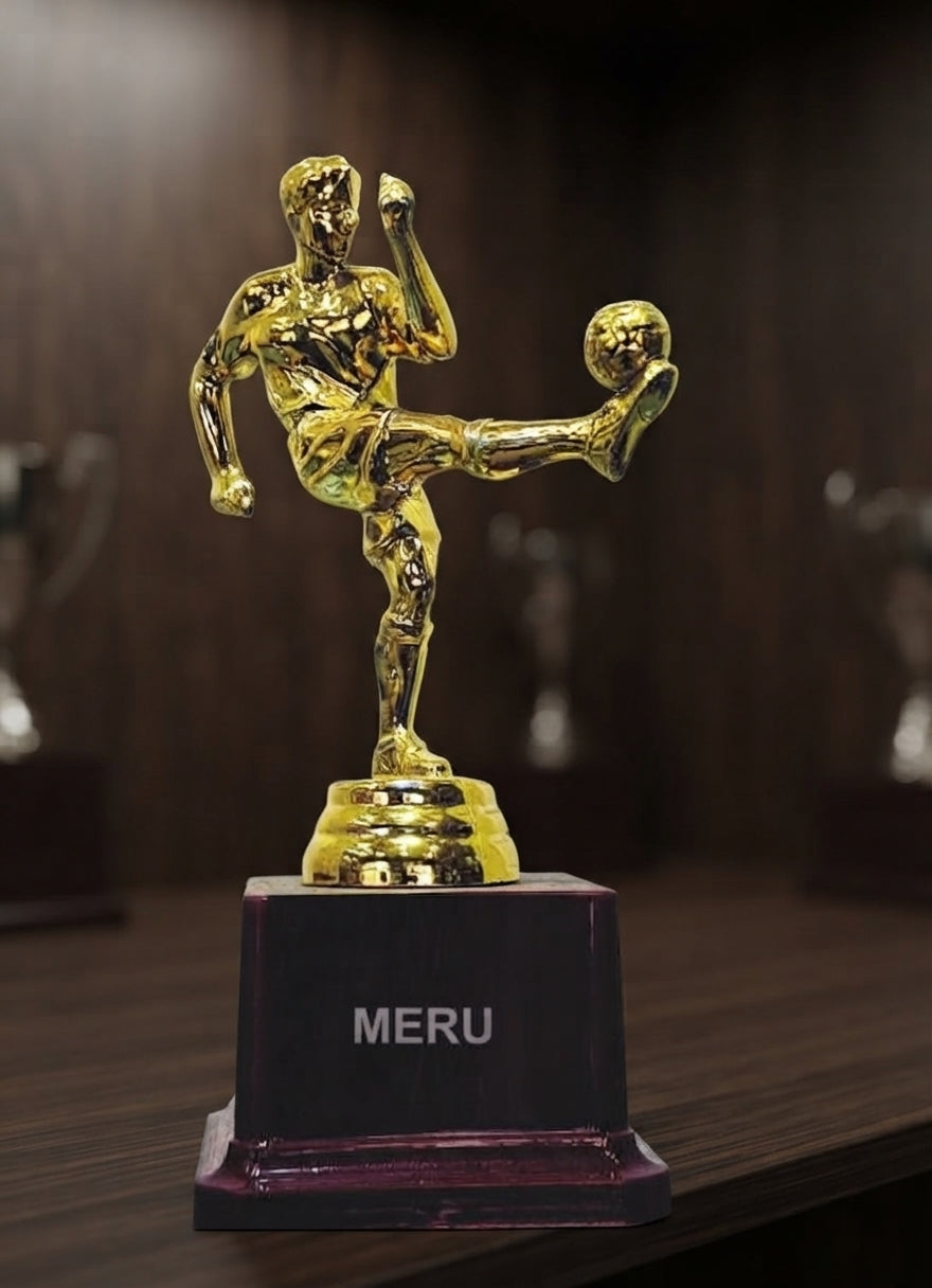 Gold Soccer Sports Trophy for Victory and Recognition  111 alternate view - Meru Trophy