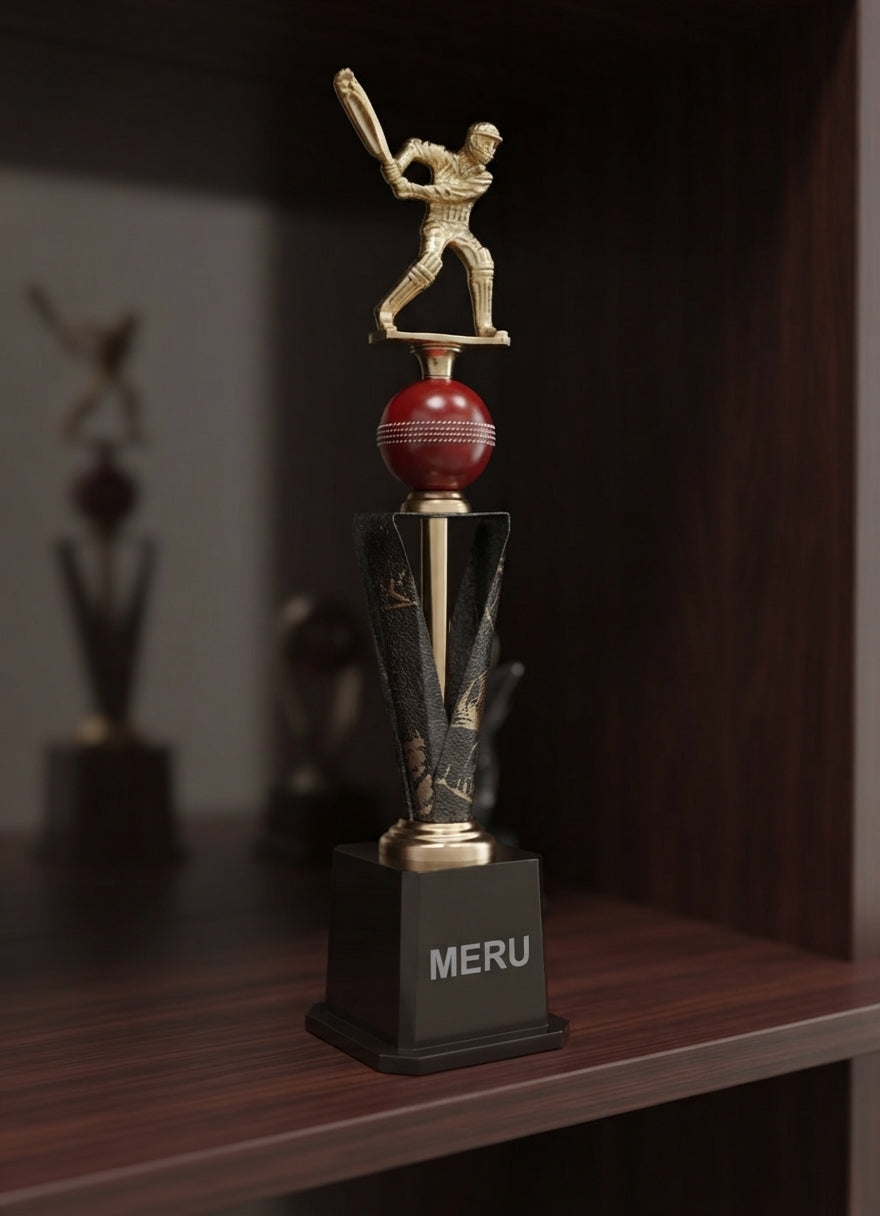 Cricket Trophy 593-K-1 alternate view - Meru Trophy