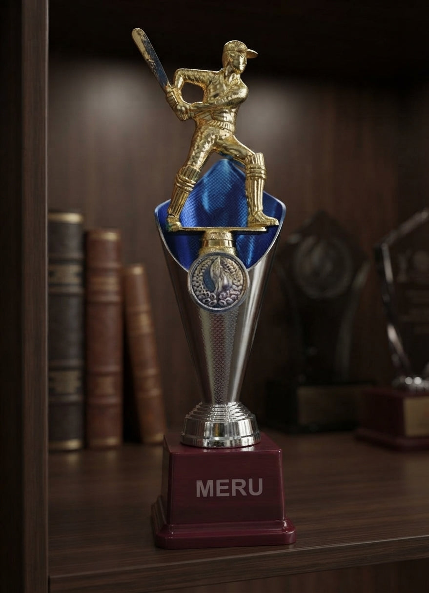 Cricket Trophy Award for Sports Achievement 7-107 alternate view - Meru Trophy