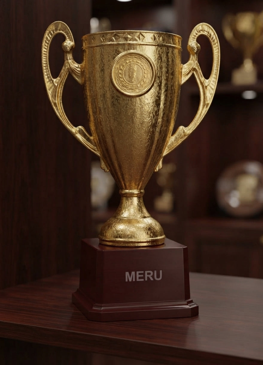 Gold Award Trophy - Symbol of Achievement 250 alternate view - Meru Trophy