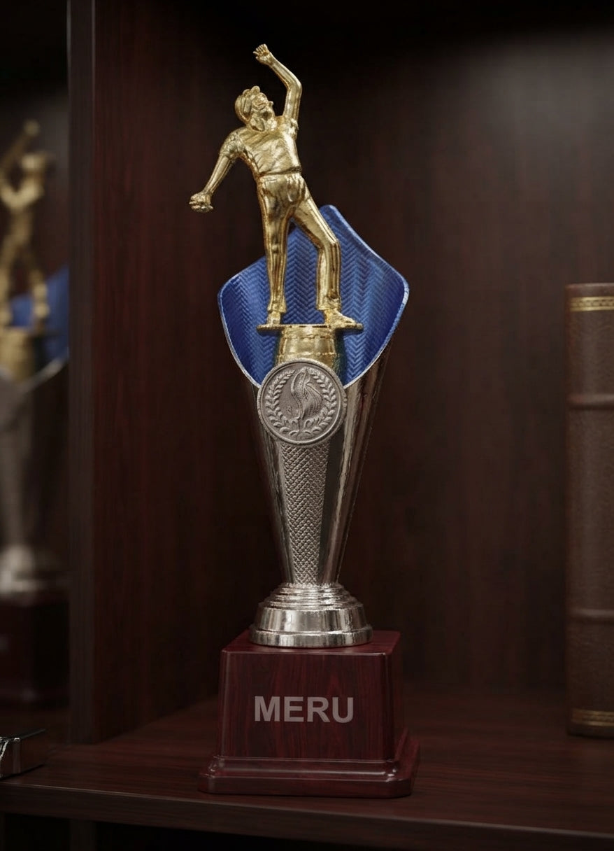 Cricket Sports Trophy Cricket Trophies 7-106 alternate view - Meru Trophy