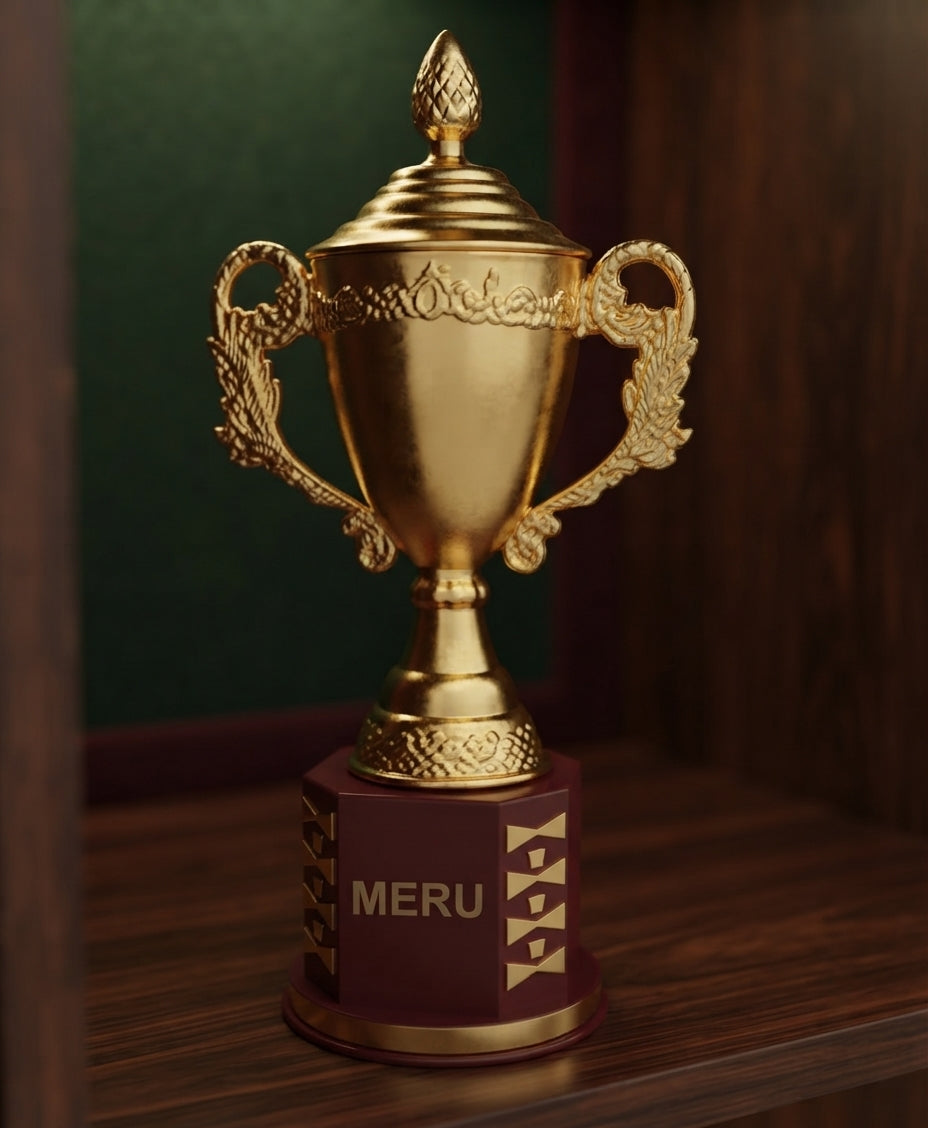 Gold Trophy Cup - Classic Achievement Award 870 alternate view - Meru Trophy