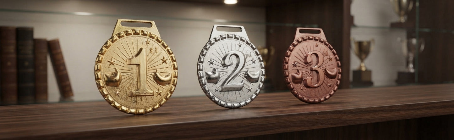 Recognition Medals and Trophies3D-1st-2nd-3rd-1 alternate view - Meru Trophy
