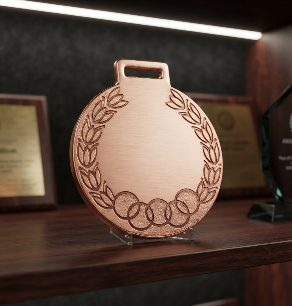 Gold Medal Award - Athletic Sports & Academic Trophies Olympic-Light-GOld-1 alternate view - Meru Trophy