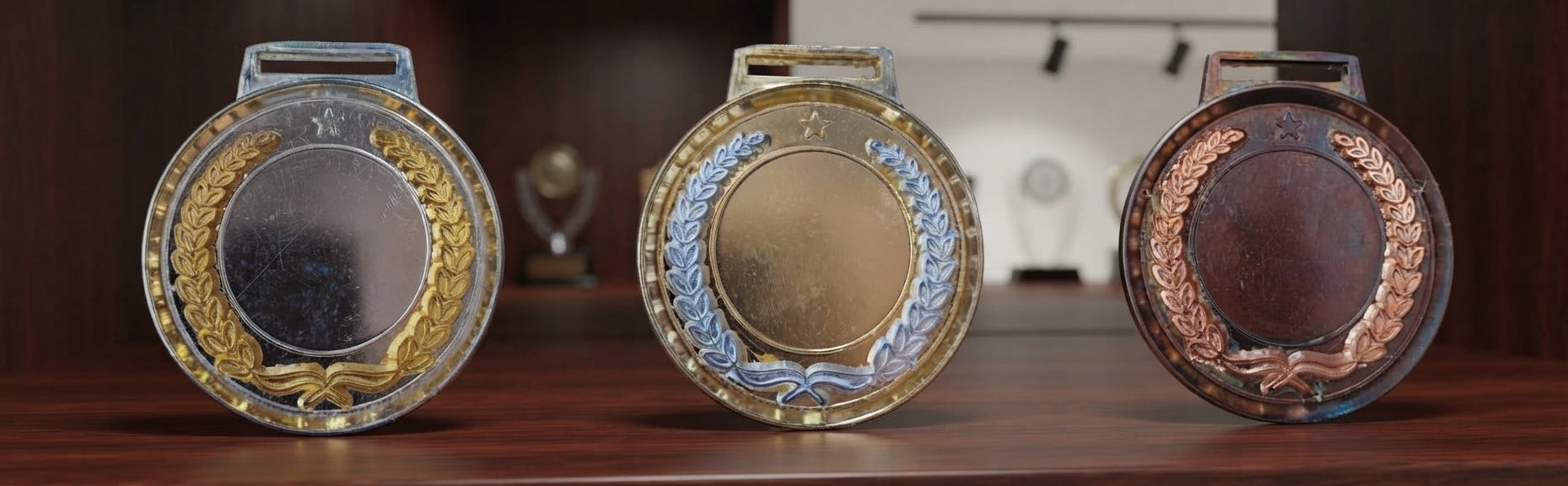 Gold Silver Bronze Medals Recognition Award Goli-Medal-1 alternate view - Meru Trophy