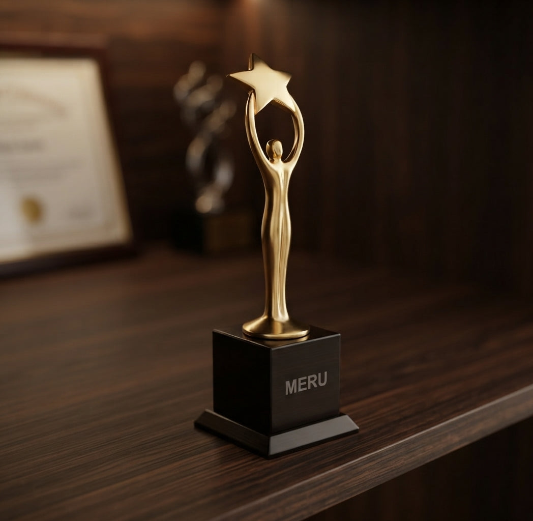 Star Achievement Corporate Trophy 585 alternate view - Meru Trophy