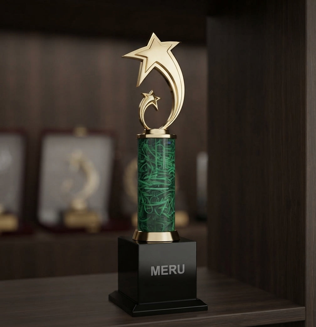 Premium Star Award Trophy 378 alternate view - Meru Trophy