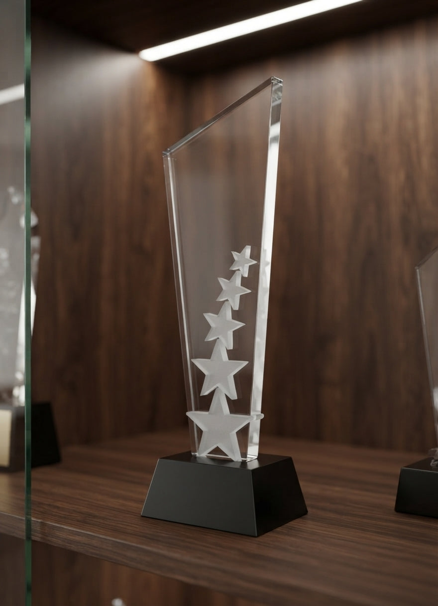 Crystal Star Trophies CST-27 alternate view - Meru Trophy