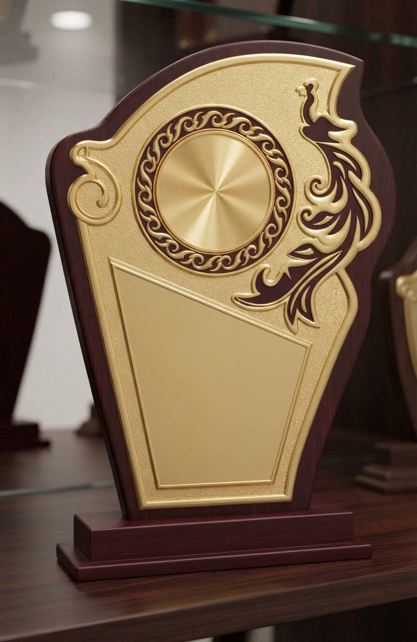 Wooden Trophy - Recognition Award 4079 1 alternate view - Meru Trophy
