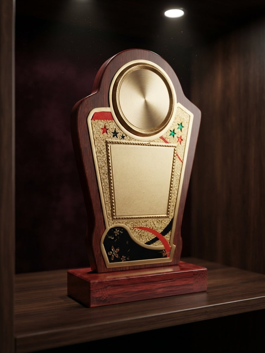 Wooden Memento Trophy - Recognition Awards 4062 1 alternate view - Meru Trophy