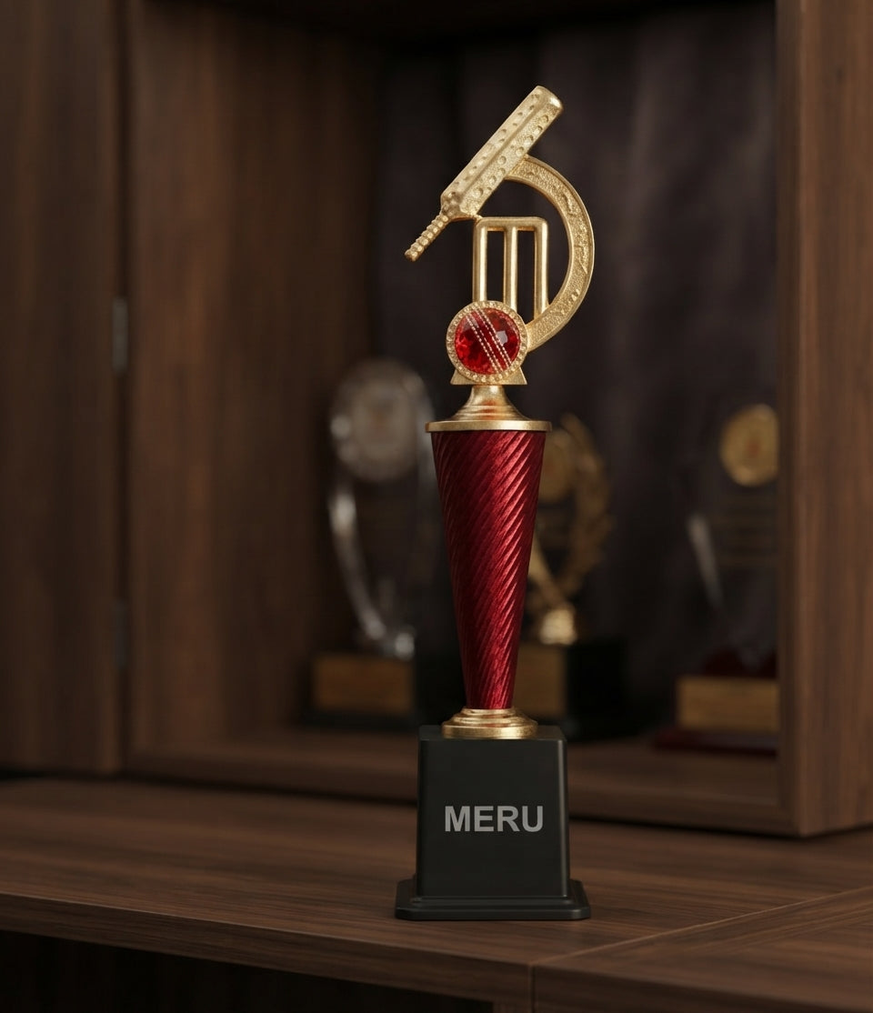 Cricket Trophy Award Sports Awards - Metal Sports Trophies AS 943 alternate view - Meru Trophy