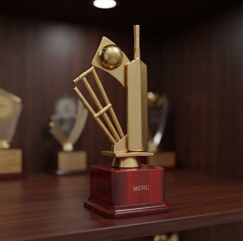 Cricket Trophy Award 2643 - Fiber Trophies Online alternate view - Meru Trophy