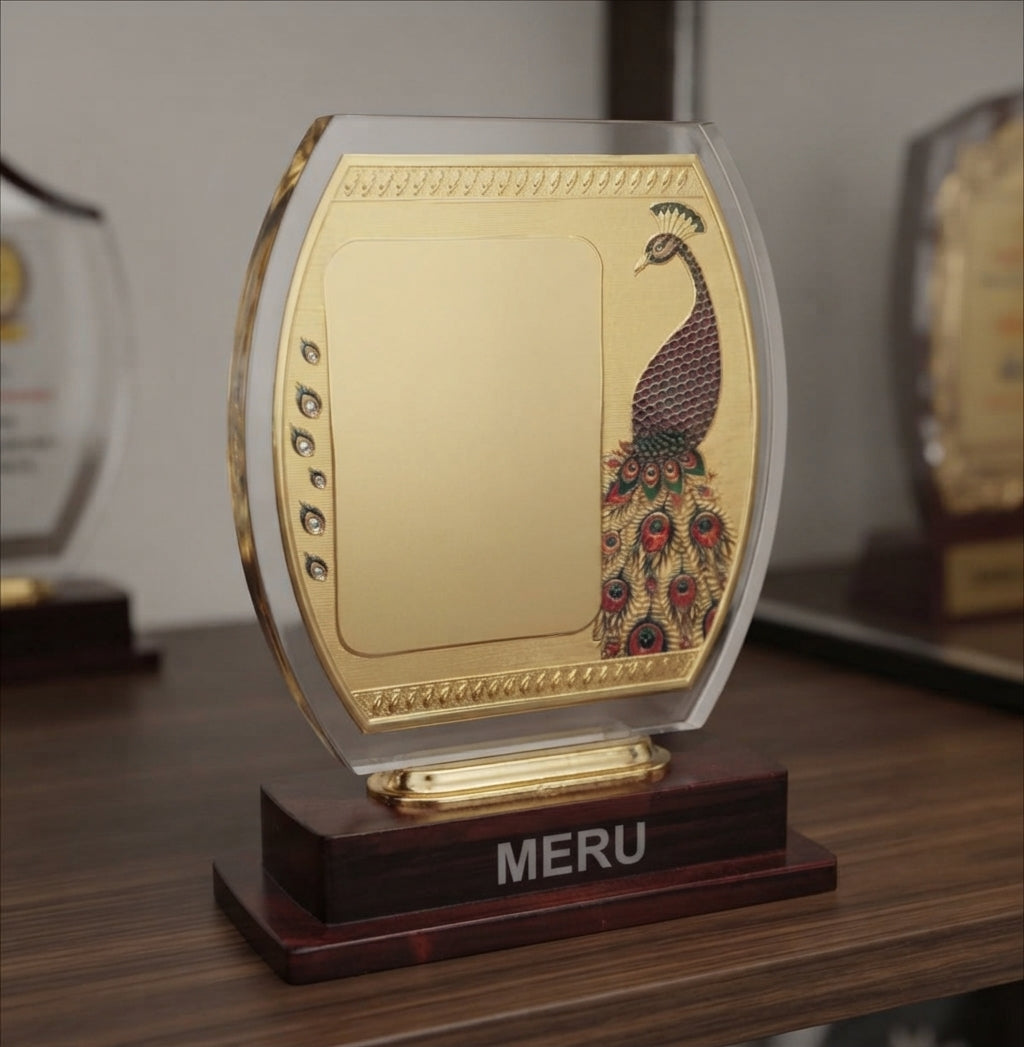 Personalized Wooden Memento Trophy 3150 alternate view - Meru Trophy