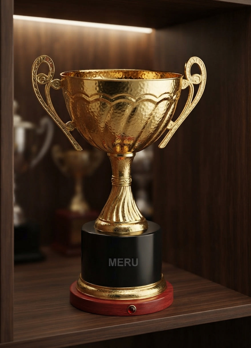 Gold Trophy Cup Award Recognition 5005 alternate view - Meru Trophy