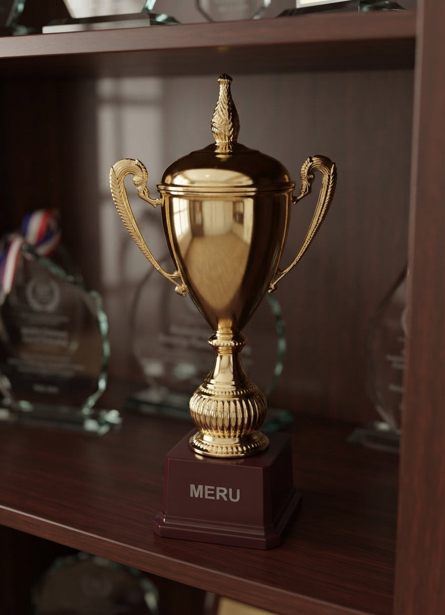 Gold Trophy Cup 6147 alternate view - Meru Trophy