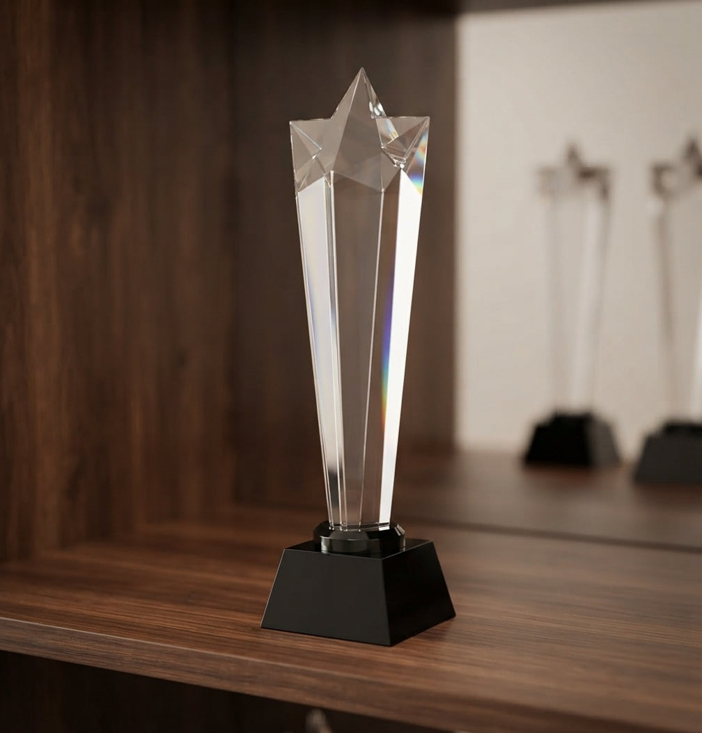 Crystal Star Trophy Awards CST-24 alternate view - Meru Trophy