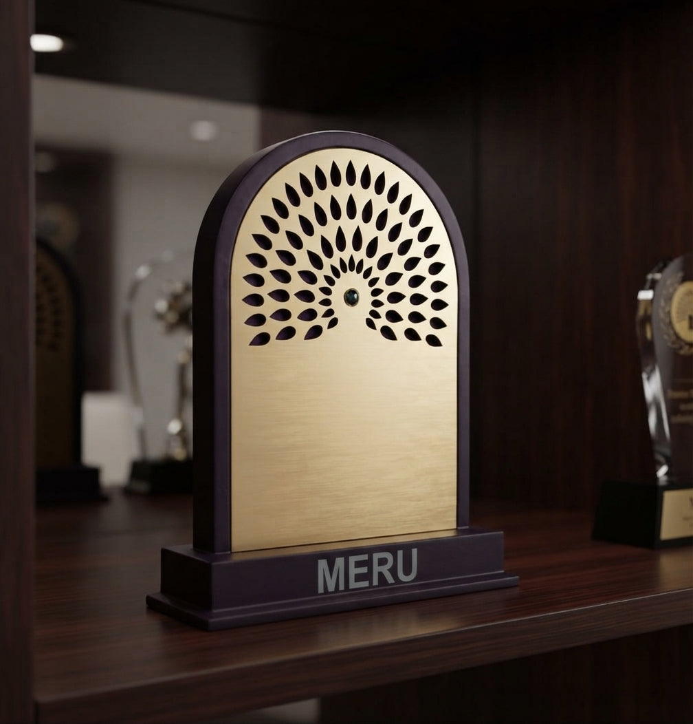 Wooden Memento Award Recognition 3135 alternate view - Meru Trophy