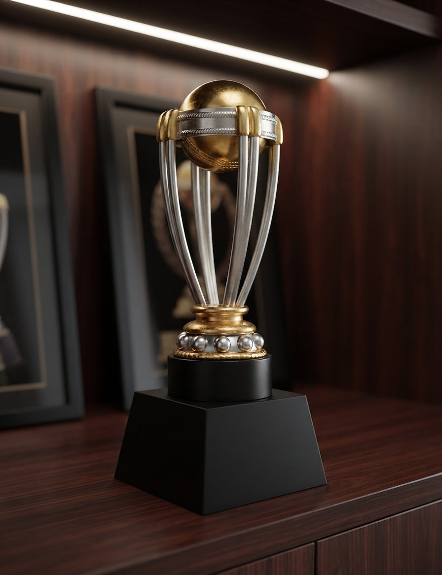 Cricket World Cup Replica Trophy - Custom Trophies & Awards alternate view - Meru Trophy