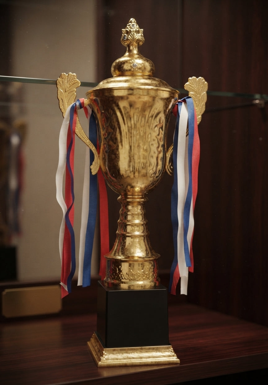 Gold Metal Award Trophy MC 21 - Recognition & Achievement Award alternate view - Meru Trophy