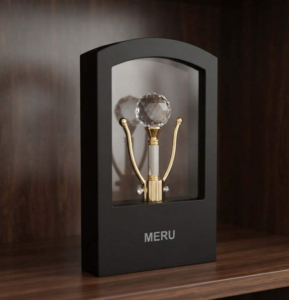 Crystal Trophy Achievement Award 642 alternate view - Meru Trophy