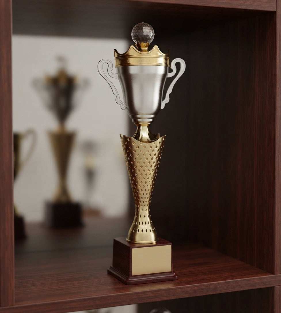 Metal Cup Trophy Awards and Recognition - Custom Sports Awards 1396 alternate view - Meru Trophy