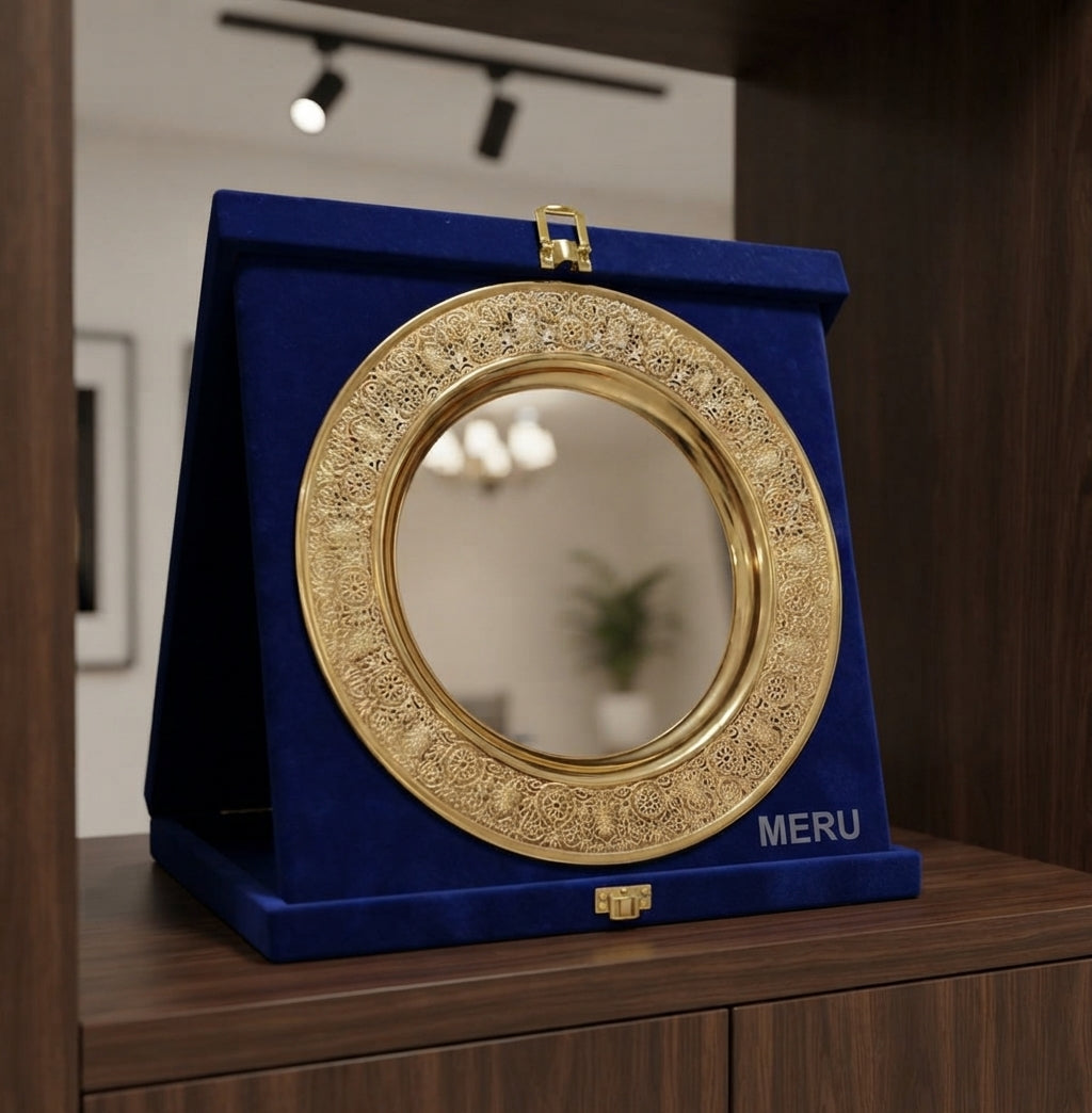 Gold Wooden Memento Recognition Award Trophy - Custom Trophies 4052 alternate view - Meru Trophy