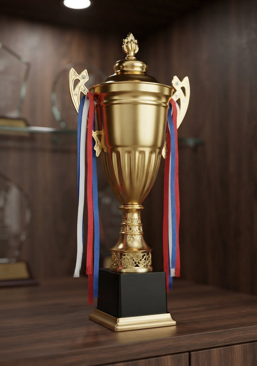Gold Metal Trophy Cup Award Timeless Symbol of Success MC 18 1 alternate view - Meru Trophy