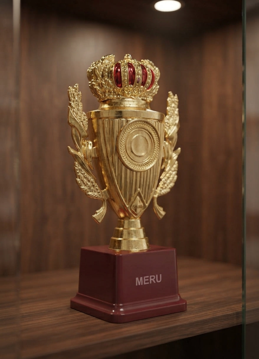 Gold Crown Achievement Trophy  160 alternate view - Meru Trophy