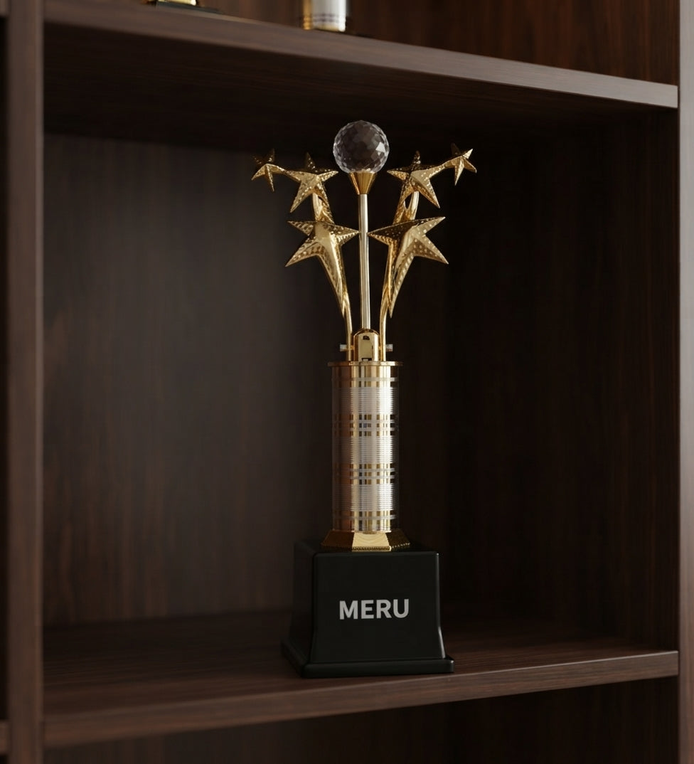 Star Crystal Trophy 508 alternate view - Meru Trophy