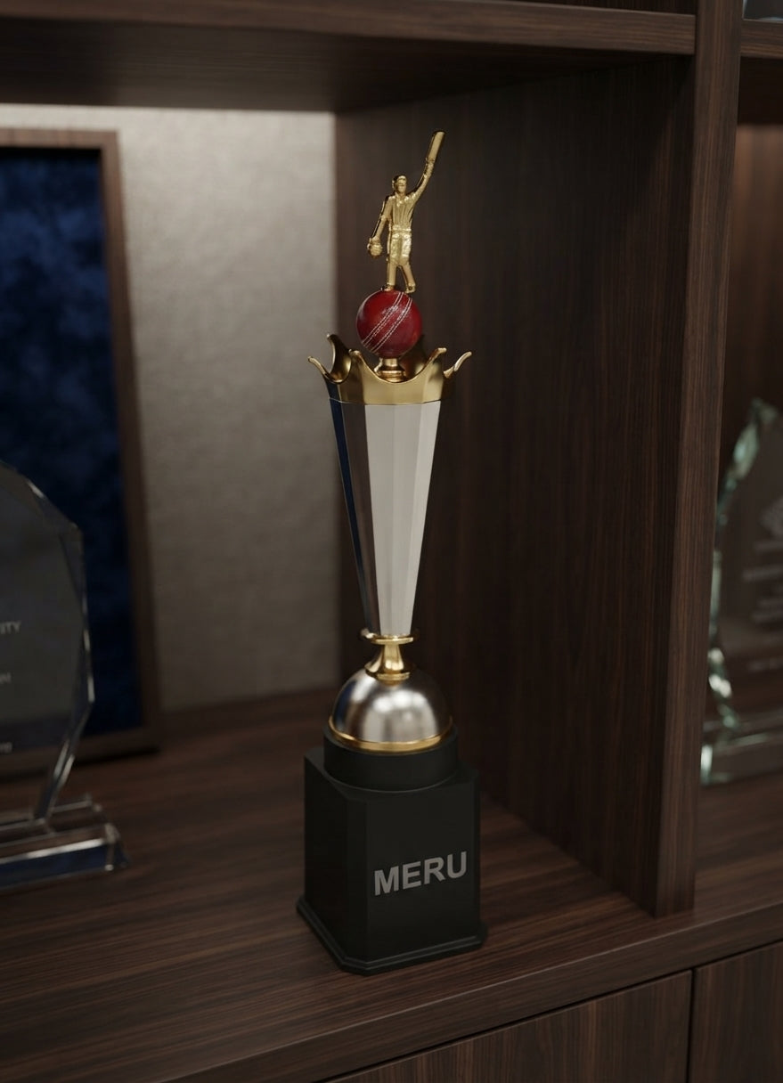 Cricket Trophies and Custom Awards 939 alternate view - Meru Trophy
