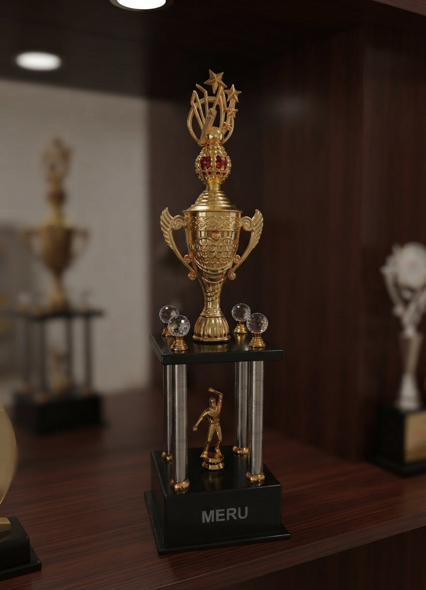 Gold Sports Cup Trophy 4782 alternate view - Meru Trophy