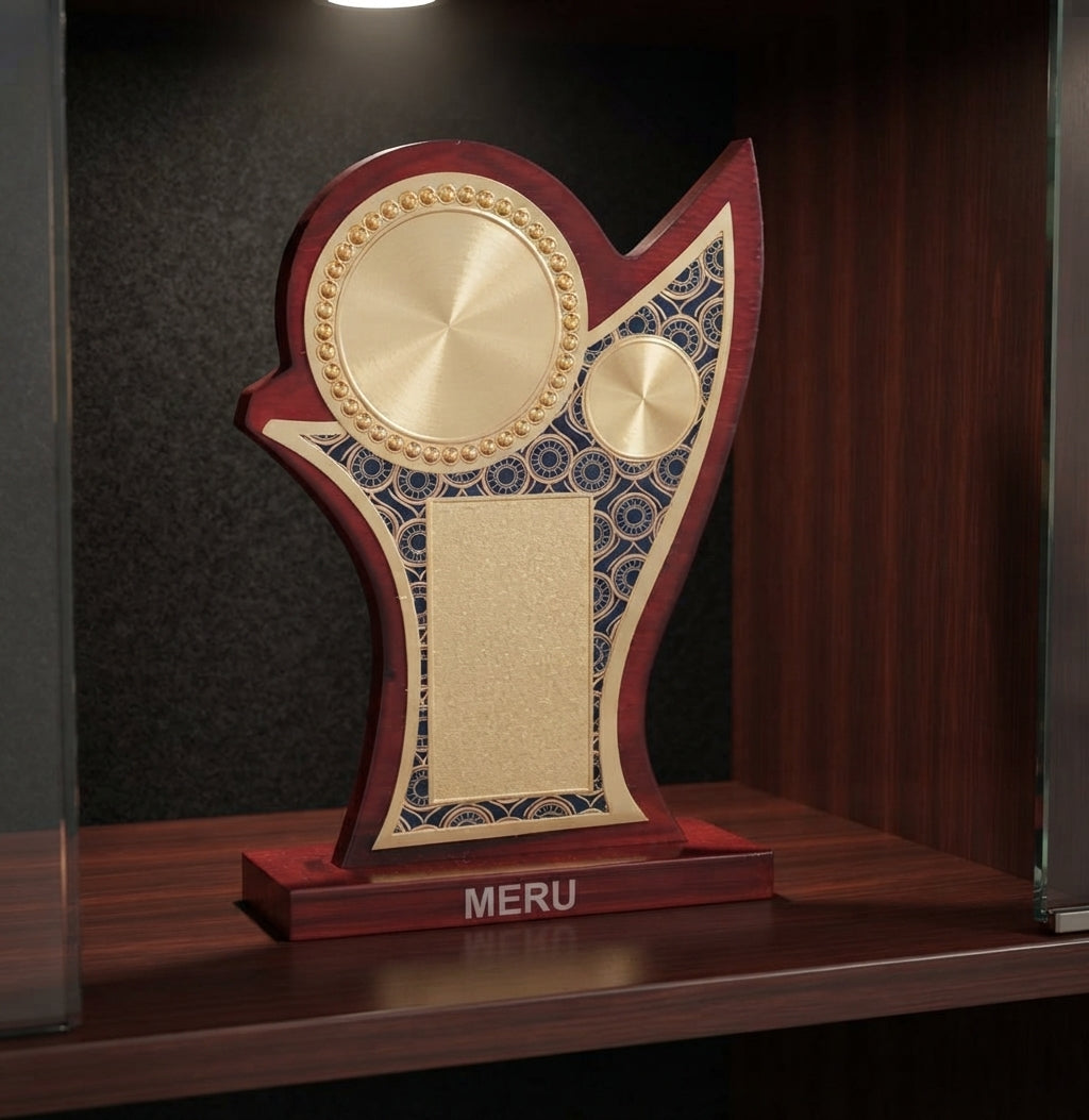 Custom Wooden Memento - Corporate Awards & Recognition Awards 732 alternate view - Meru Trophy