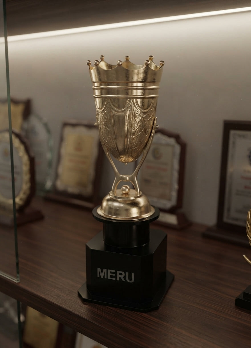 Elegant Achievement Trophy 962 alternate view - Meru Trophy