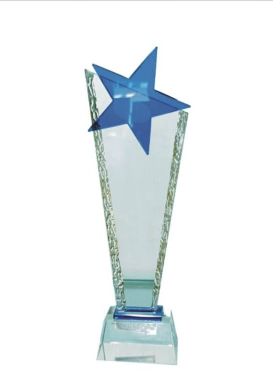Crystal Star Award Trophy CST-5 - A beautiful crystal trophy for awards and recognition.