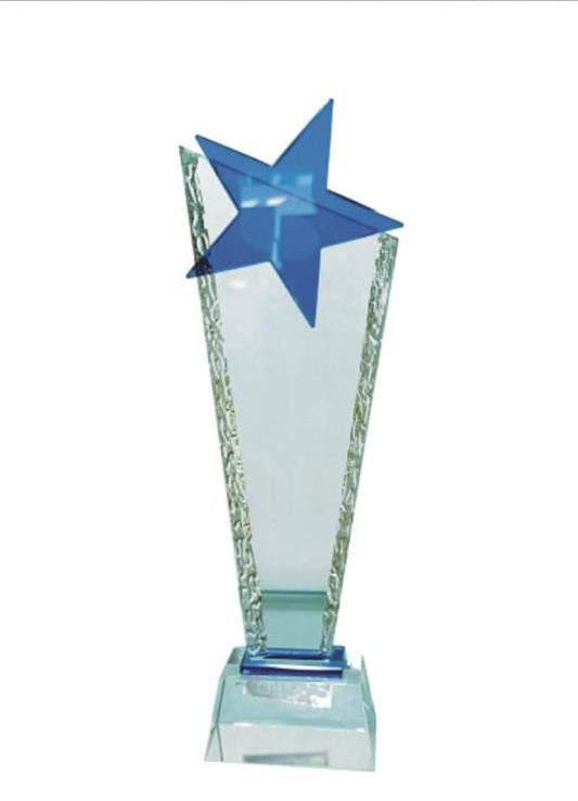Crystal Star Award Trophy CST-5 - A beautiful crystal trophy for awards and recognition.