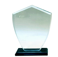 Elegant crystal trophy award