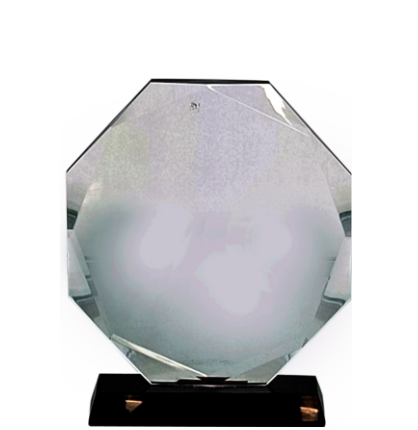 Elegant crystal trophy