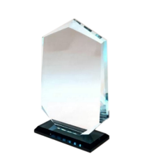 Hexagonal crystal trophy award