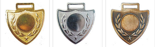Custom Shield Medal - Gold; Silver; Bronze Finish
