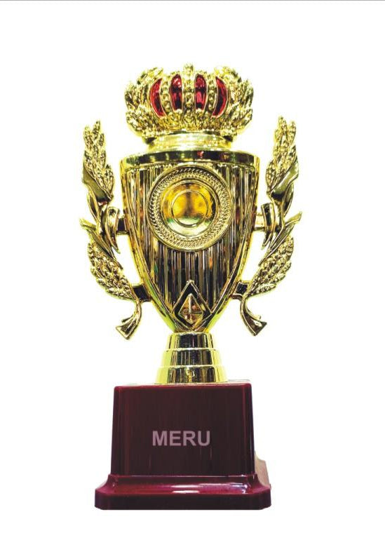 Gold Crown Achievement Trophy - Fiber Trophy Design