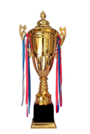 Golden Metal Trophy Cup - MC18 Award