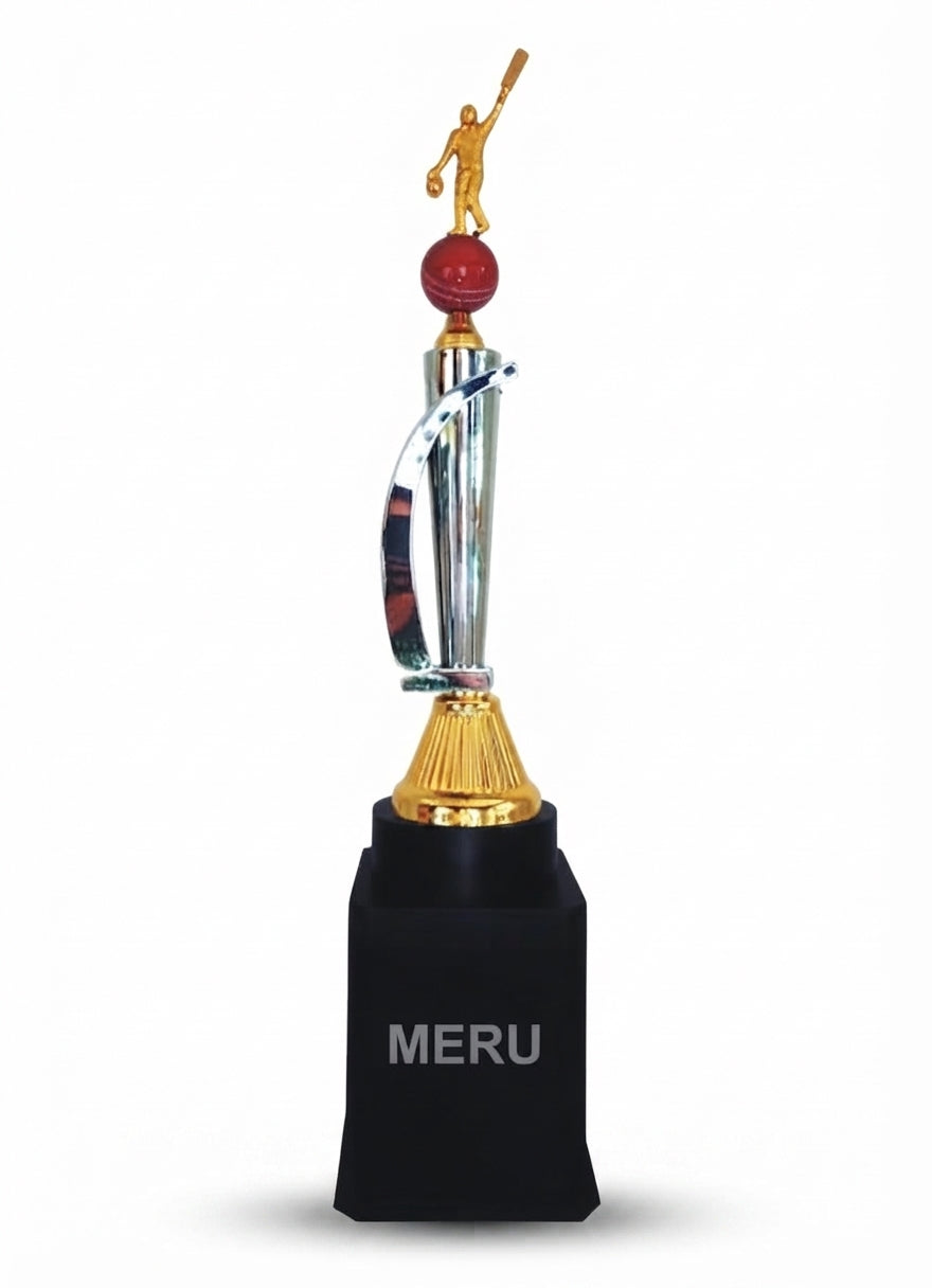 Cricket Batsman Metal Trophy Sports Award 957 - Meru Trophy