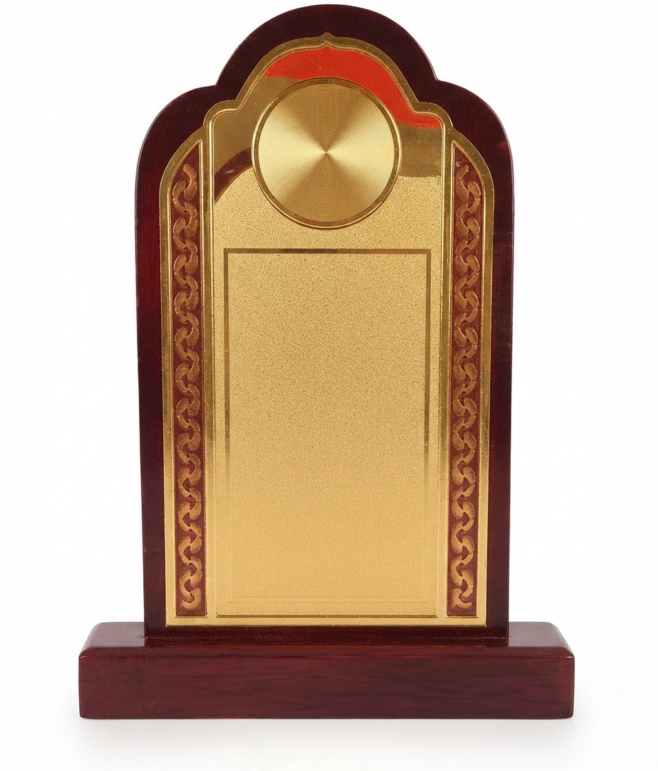 Custom Wooden Memento Trophy & Awards 1880 - Personalized Recognition - Meru Trophy
