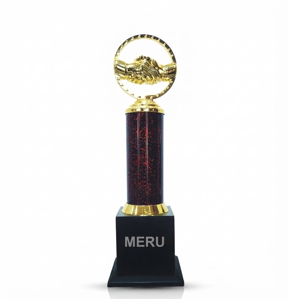 Premium Partnership Handshake Trophy 581 - Meru Trophy